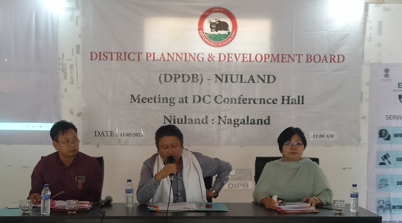 NIULAND DPDB MEETING HELD DIPR NagalandDepartment of Information